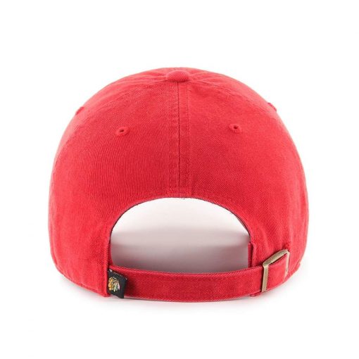 Chicago Blackhawks 47 Brand Red Cross Sticks Adjustable Hat - Image 2