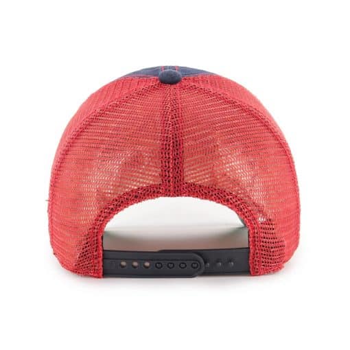 Cleveland Indians 47 Brand Trawler Navy Red Clean Up Mesh Snapback Hat - Image 2