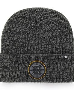 Boston Bruins 47 Brand Black Brain Freeze Cuff Knit Hat