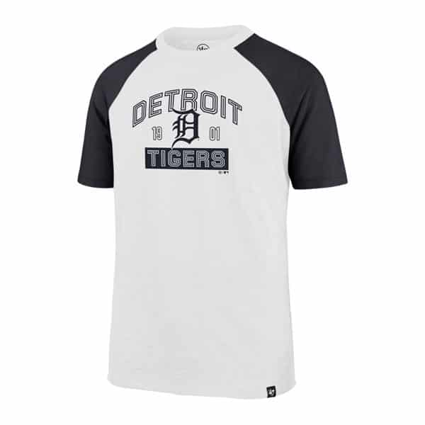 Detroit Tigers KIDS 47 Brand White Wash Raglan T-Shirt Tee - Detroit ...