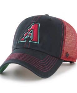 Arizona Diamondbacks 47 Brand Trawler Black Clean Up Mesh Snapback Hat