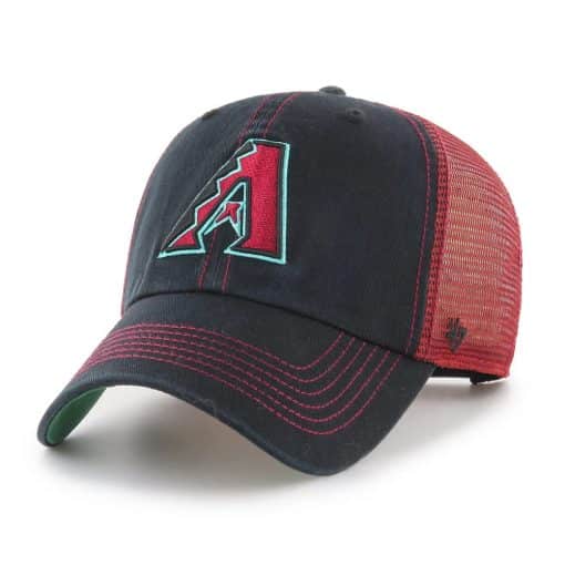 Arizona Diamondbacks 47 Brand Trawler Black Clean Up Mesh Snapback Hat