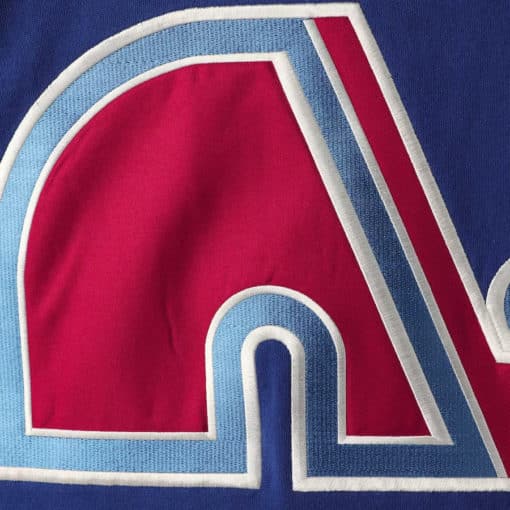 Joe Sakic Quebec Nordiques Men's 47 Brand Blue Pullover Jersey Hoodie - Image 4