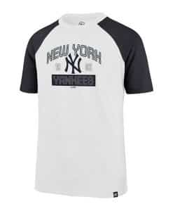 New York Yankees KIDS 47 Brand White Wash Raglan T-Shirt Tee