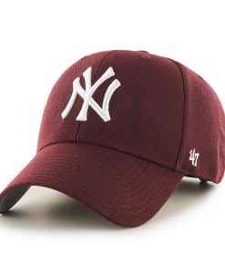 New York Yankees 47 Brand Dark Maroon MVP Adjustable Hat