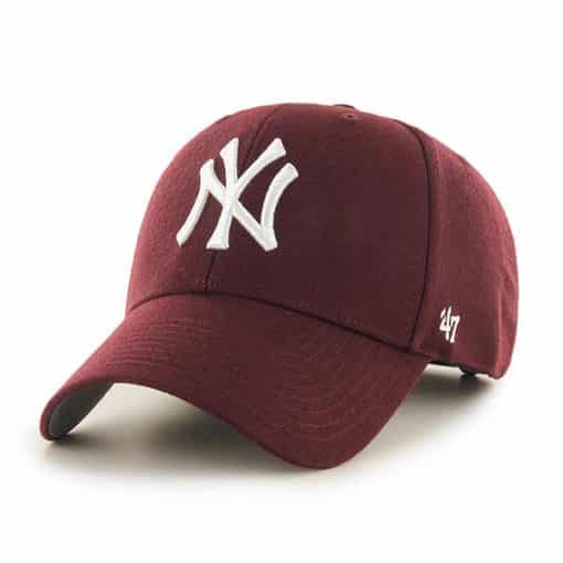 New York Yankees 47 Brand Dark Maroon MVP Adjustable Hat