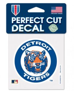 Detroit Tigers 4x4 Perfect Cut Color Decal - Cooperstown