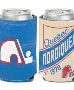 Quebec Nordiques 12 oz Blue White Vintage Can Koozie Holder