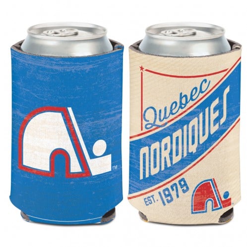 Quebec Nordiques 12 oz Blue White Vintage Can Koozie Holder
