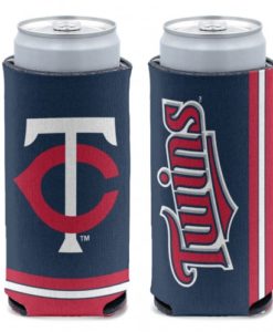 Minnesota Twins 12 oz Navy Slim Can Koozie Holder