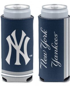 New York Yankees 12 oz Navy Slim Can Koozie Holder