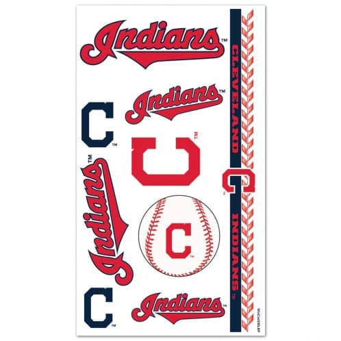Cleveland Indians Temporary Tattoos