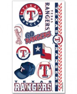 Texas Rangers Temporary Tattoos