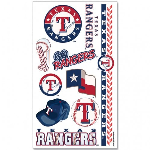 Texas Rangers Temporary Tattoos