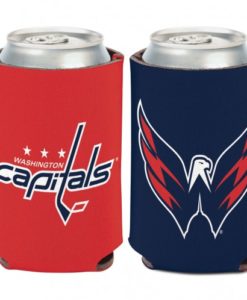 Washington Capitals 12 oz Red Blue Can Koozie Holder