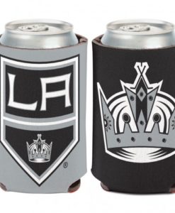 Los Angeles Kings 12 oz Black Silver Can Koozie Holder