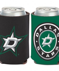 Dallas Stars 12 oz Black Green Can Koozie Holder