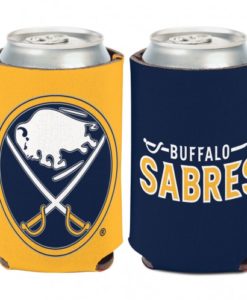 Buffalo Sabres 12 oz Blue Yellow Can Koozie Holder