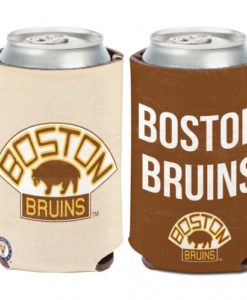 Boston Bruins 12 oz Brown Vintage Can Koozie Holder