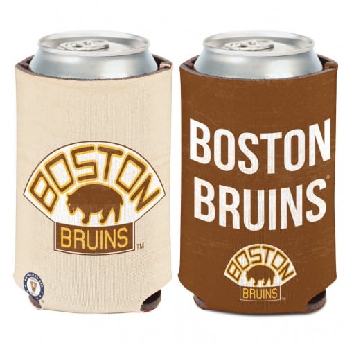Boston Bruins 12 oz Brown Vintage Can Koozie Holder