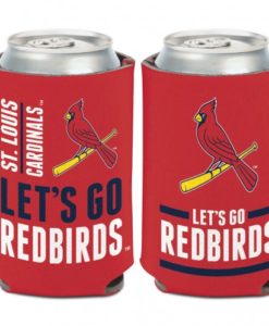 St Louis Cardinals 12 oz Red Slogan Can Koozie Holder