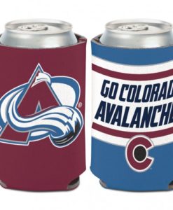 Colorado Avalanche 12 oz Blue Maroon Slogan Can Koozie Holder