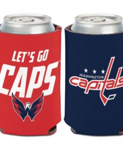 Washington Capitals 12 oz Navy Red Slogan Can Koozie Holder