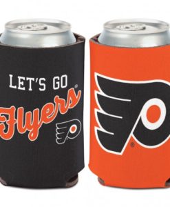 Philadelphia Flyers 12 oz Orange Black Slogan Can Koozie Holder