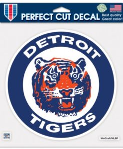 Detroit Tigers 8x8 Perfect Cut Color Decal - Cooperstown