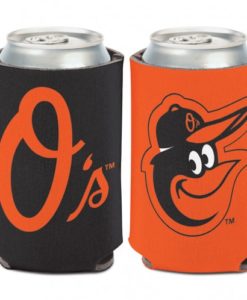Baltimore Orioles 12 oz Black Orange Can Koozie Holder