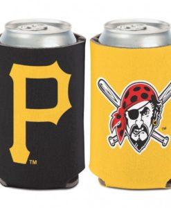 Pittsburgh Pirates 12 oz Yellow Black Can Koozie Holder