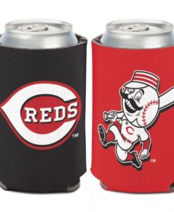 Cincinnati Reds 12 oz Black Red Can Cooler Holder