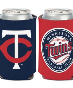 Minnesota Twins 12 oz Navy Red Can Koozie Holder