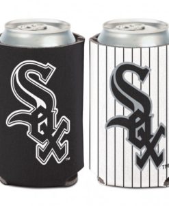 Chicago White Sox 12 oz Black White Can Koozie Holder