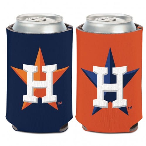 Houston Astros 12 oz Orange Navy Can Koozie Holder