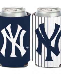 New York Yankees 12 oz Navy White Can Koozie Holder