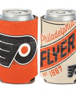 Philadelphia Flyers 12 oz Orange White Vintage Can Koozie Holder