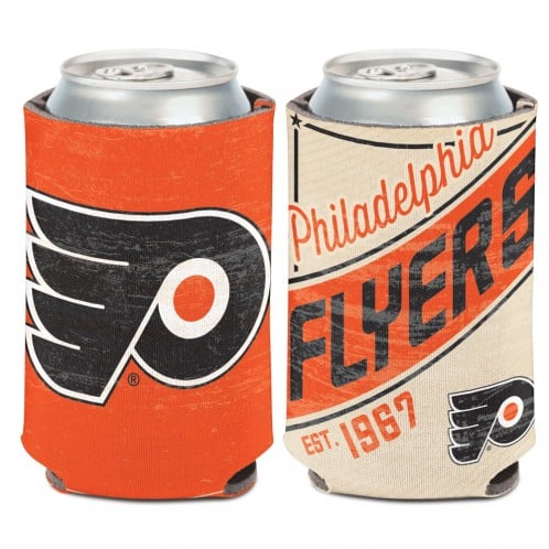 Philadelphia Flyers 12 oz Orange White Vintage Can Koozie Holder