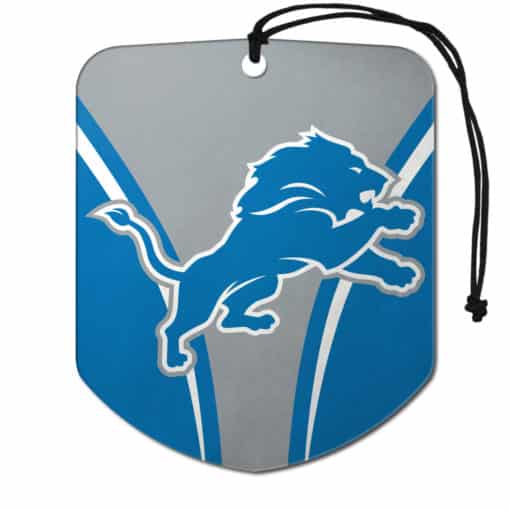 Detroit Lions Air Freshener Shield Design 2 Pack
