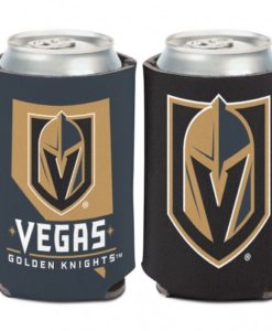 Vegas Golden Knights 12 oz Black Gold Nevada Can Koozie Holder