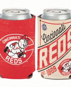 Cincinatti Reds 12 oz Red Cooperstown Can Koozie Holder