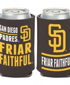 San Diego Padres 12 oz Brown Slogan Can Koozie Holder