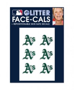 Oakland Athletics Temporary Glitter Tattoos