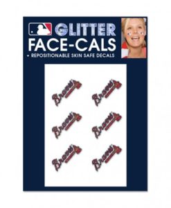 Atlanta Braves Temporary Glitter Tattoos