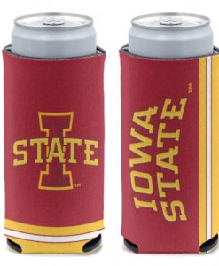 Iowa State Cyclones 12 oz Red Slim Can Koozie Holder