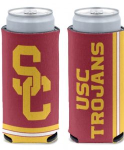 USC Trojans 12 oz Red Slim Can Koozie Holder