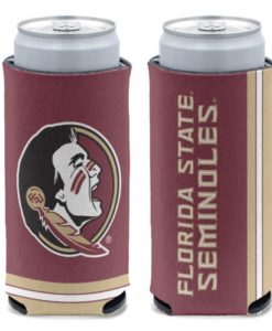 Florida State Seminoles 12 oz Maroon Slim Can Koozie Holder