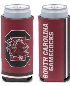 South Carolina Gamecocks 12 oz Red Slim Can Koozie Holder