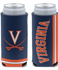 Virginia Cavaliers 12 oz Navy Slim Can Koozie Holder