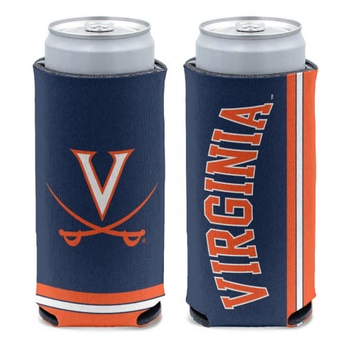 NCAA Virginia Prime 12oz Slim Can Cooler, Collapsible